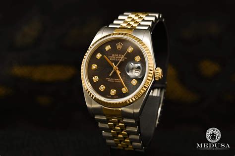 rolex or fond noir